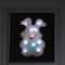 14" Pink & White LED Lighted Easter Bunny Window Silhouette